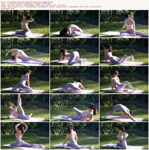 wasianbby20 - Free Video Relaxing Yoga Flow wearing leggings 2160p - Preview
