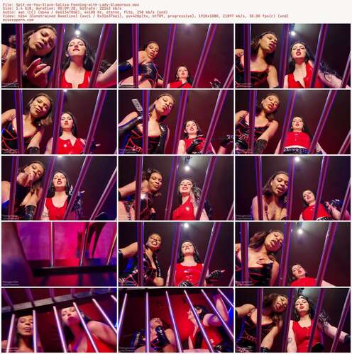 MahoganyQen - Spit on You Slave Saliva Feeding with Lady Glamorous 1080p - Preview