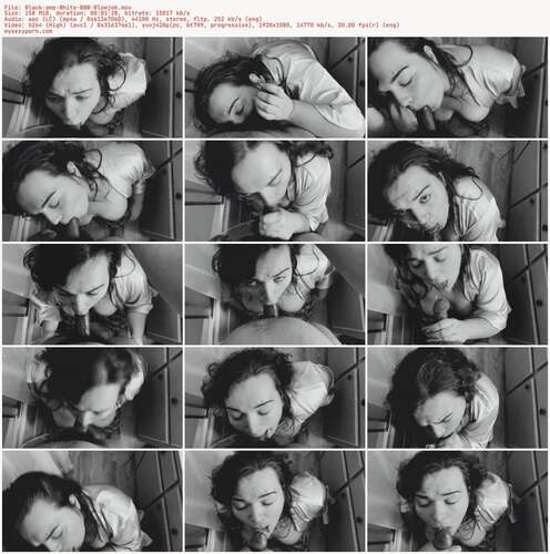 Lexxiblakk - Black amp White BBW Blowjob 1080p - Preview