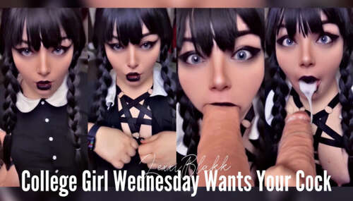 Lexxiblakk – College Girl Wednesday Wants Your Cock 1080p - Cover