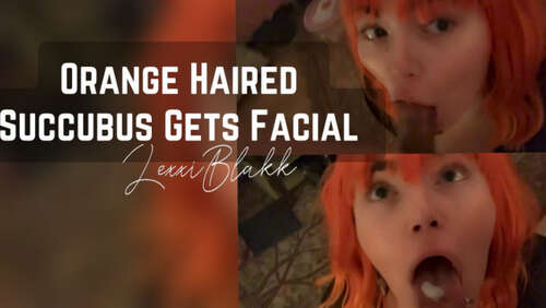 Lexxiblakk – Orange Haired Succubus Takes Facial 720p - Cover