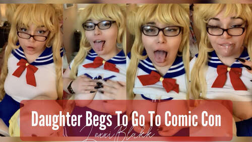 Lexxiblakk – Daughter Begs to go to Comic Con JOI 720p - Cover