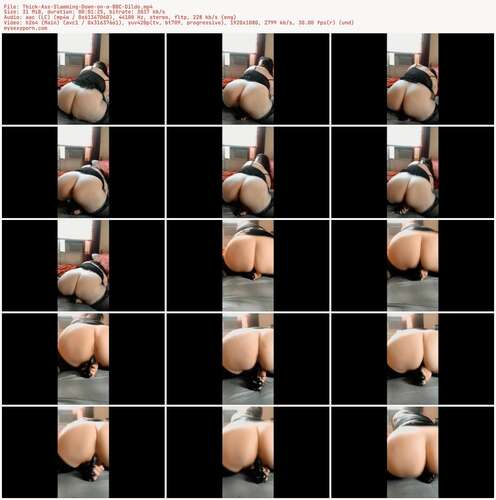Lexxiblakk - Thick Ass Slamming Down on a BBC Dildo 1080p - Preview