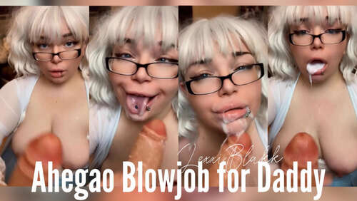 Lexxiblakk – Ahegao Blowjob for Daddy 720p - Cover
