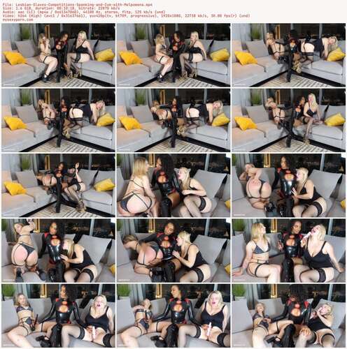 MahoganyQen - Lesbian Slaves Competitions Spanking and Cum with Melpomena 1080p - Preview