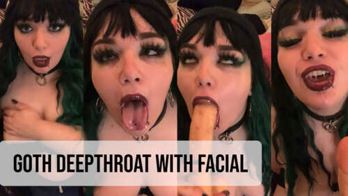 Lexxiblakk – Goth Deepthroat for Daddy with Facial 1080p - Cover