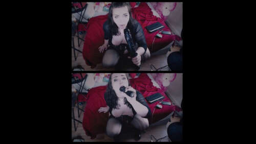 Lexxiblakk – Big Tit Goth Holding Down Giant BBC Toy 480p - Cover