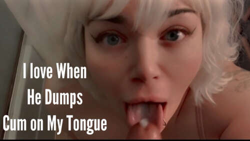 Lexxiblakk – I love when he dumps cum on my tongue 1080p - Cover