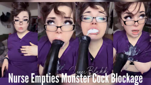 Lexxiblakk – Nurse Empties Monster Cock Blockage 720p - Cover