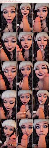 Lexxiblakk - Fat Goth Slut Gets 4 Loads for Christmas 720p - Preview