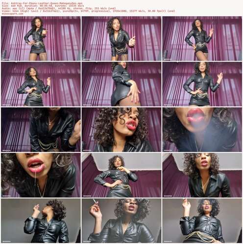 MahoganyQen - Ashtray For Ebony Leather Queen MahoganyQen 1080p - Preview