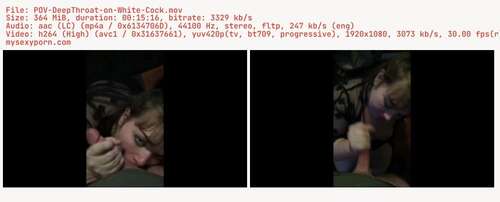 Lexxiblakk - POV DeepThroat on White Cock 1080p - Preview