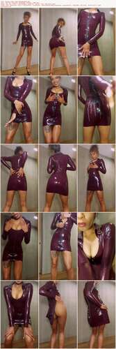 MahoganyQen - Purple Latex Tease MahoganyQen 1280p - Preview