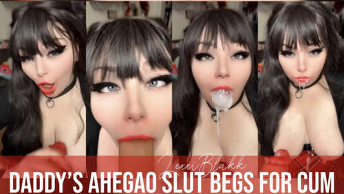 Lexxiblakk – Daddys Ahegao Slut Begs for Cum 1080p - Cover