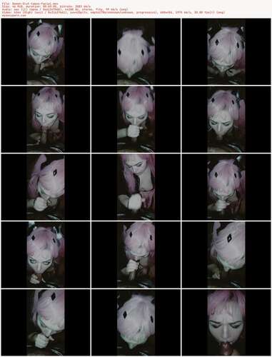 Lexxiblakk - Demon Slut takes Facial 456p - Preview