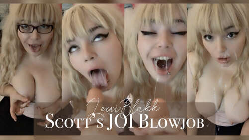 Lexxiblakk – JOI Blowjob for Scott 720p - Cover
