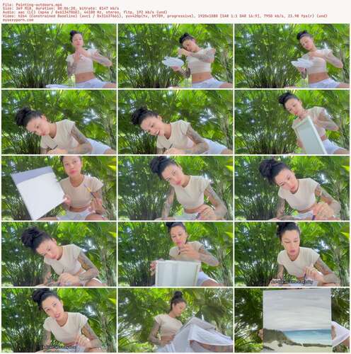 Jessica Alvarez - Painting outdoors 1080p - Preview