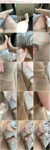 Lexxiblakk - Pussy and Feet in Tan Nylons 2160p - Preview