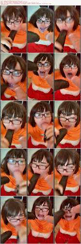 Lexxiblakk - Velma Gets Face Fucked By 2 Cocks 720p - Preview