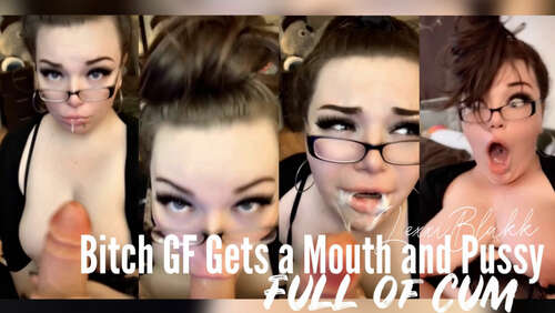 Lexxiblakk – Bitch GF Gets a Mouth amp Pussy Full of Cum 720p - Cover