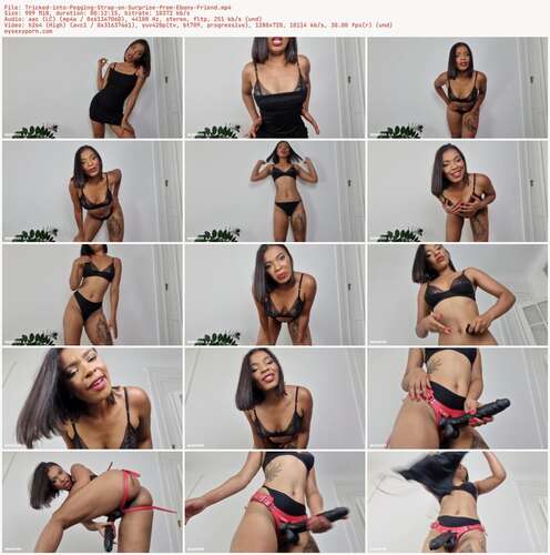MahoganyQen - Tricked into Pegging Strap on Surprise from Ebony Friend 720p - Preview