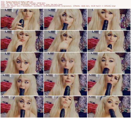 Lexxiblakk - Sloppy Gagging on Daddy s BBC 636p - Preview