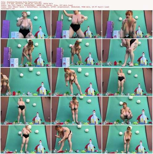 RoxanneMiller - Giantess Roxanne Eats Townsville 2160p - Preview