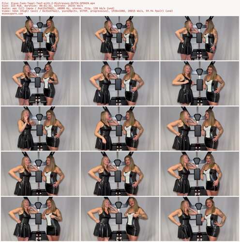 Mistress Noir - Slave Task Tepel Teef with 2 Mistresses DUTCH SPOKEN 1080p - Preview