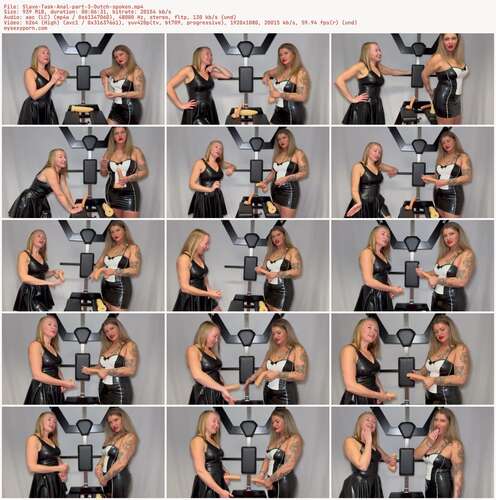 Mistress Noir - Slave Task Anal part 3 Dutch spoken 1080p - Preview