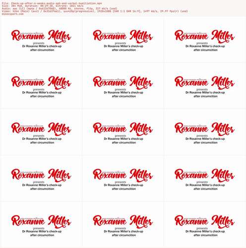 RoxanneMiller - Check up after 6 weeks audio sph and verbal humiliation 1080p - Preview