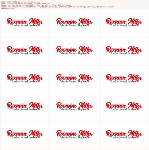 RoxanneMiller - OWNED AUDIO Be my good owned boy 1080p - Preview