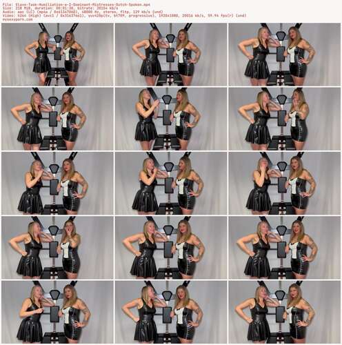 Mistress Noir - Slave Task Humiliation w 2 Dominant Mistresses Dutch Spoken 1080p - Preview