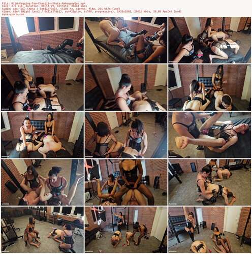 MahoganyQen - Wild Pegging Two Chastity Sluts MahoganyQen 1080p - Preview