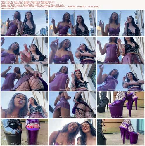 MahoganyQen - Time To Serve Your Smoking Mistresses MahoganyQen 1080p - Preview