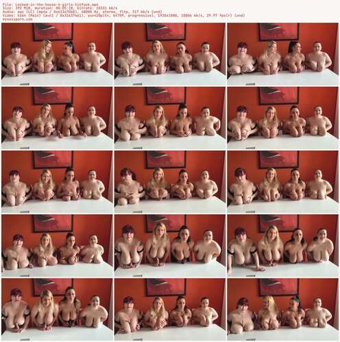 RoxanneMiller - Locked in the house 4 girls titfuck 1080p - Preview