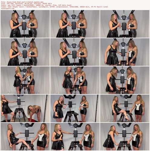 Mistress Noir - Slave Task Anal part 2 Dutch spoken 1080p - Preview