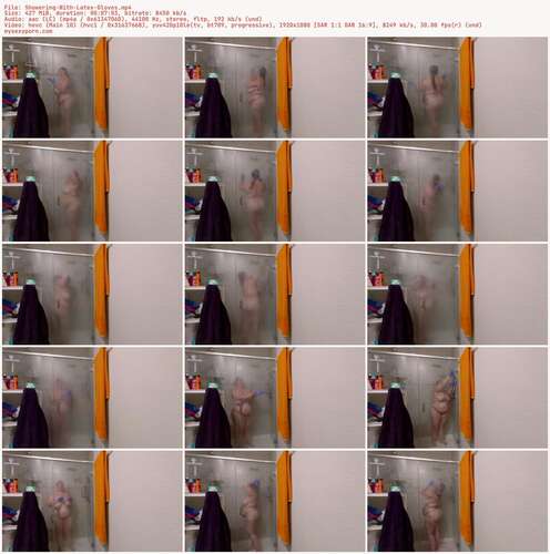 VioletWanderer - Showering With Latex Gloves 1080p - Preview