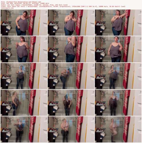 VioletWanderer - Clothed Piss Desperation and Shower 1080p - Preview