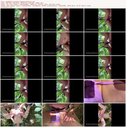 BaddB1tch Outdoor - Pegging Session 1080p - Preview