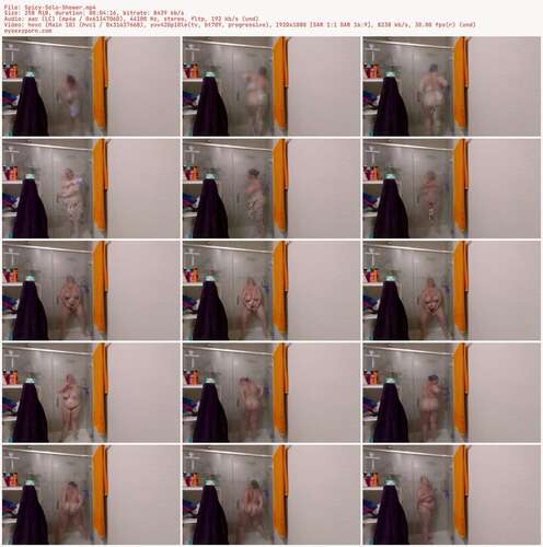 VioletWanderer - Spicy Solo Shower 1080p - Preview