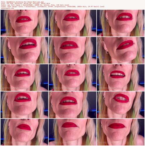 BaddB1tch Anything - For These Red Lips 1080p - Preview
