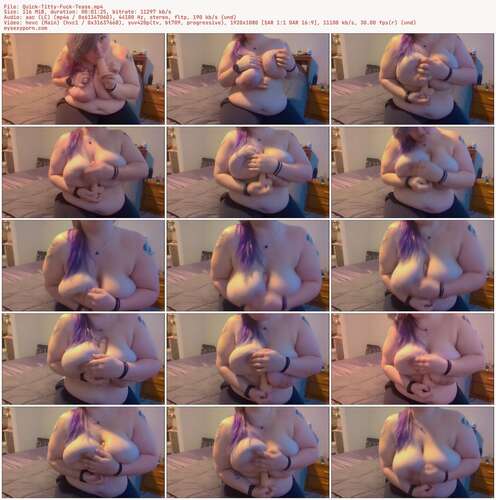 VioletWanderer - Quick Titty Fuck Tease 1080p - Preview