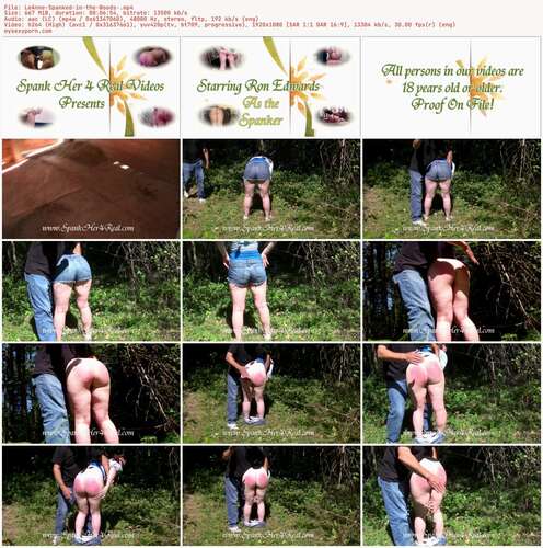 Spank Her 4 Real - LeAnne Spanked in the Woods 1080p - Preview