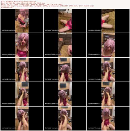 BaddB1tch Bound - Sissy Humiliation 1080p - Preview