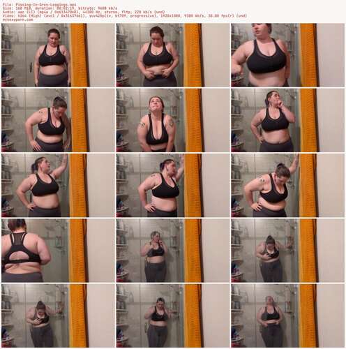 VioletWanderer - Pissing In Grey Leggings 1080p - Preview