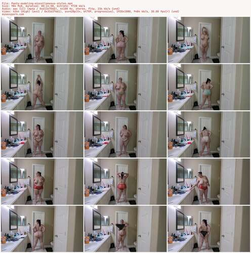 VioletWanderer - Panty modeling miscellaneous styles 1080p - Preview