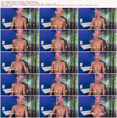 BaddB1tch Topless - CEI Daily Affirmations 1080p - Preview