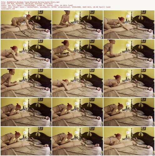 BaddB1tch Bondage - Tease Blowjob During Cucky Story 1080p - Preview