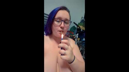 VioletWanderer – Topless Candid Smoke Sesh 1920p - Cover