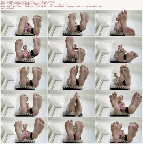 BaddB1tch Loser - CashSlave Gooner Foot Freak Edit 1080p - Preview